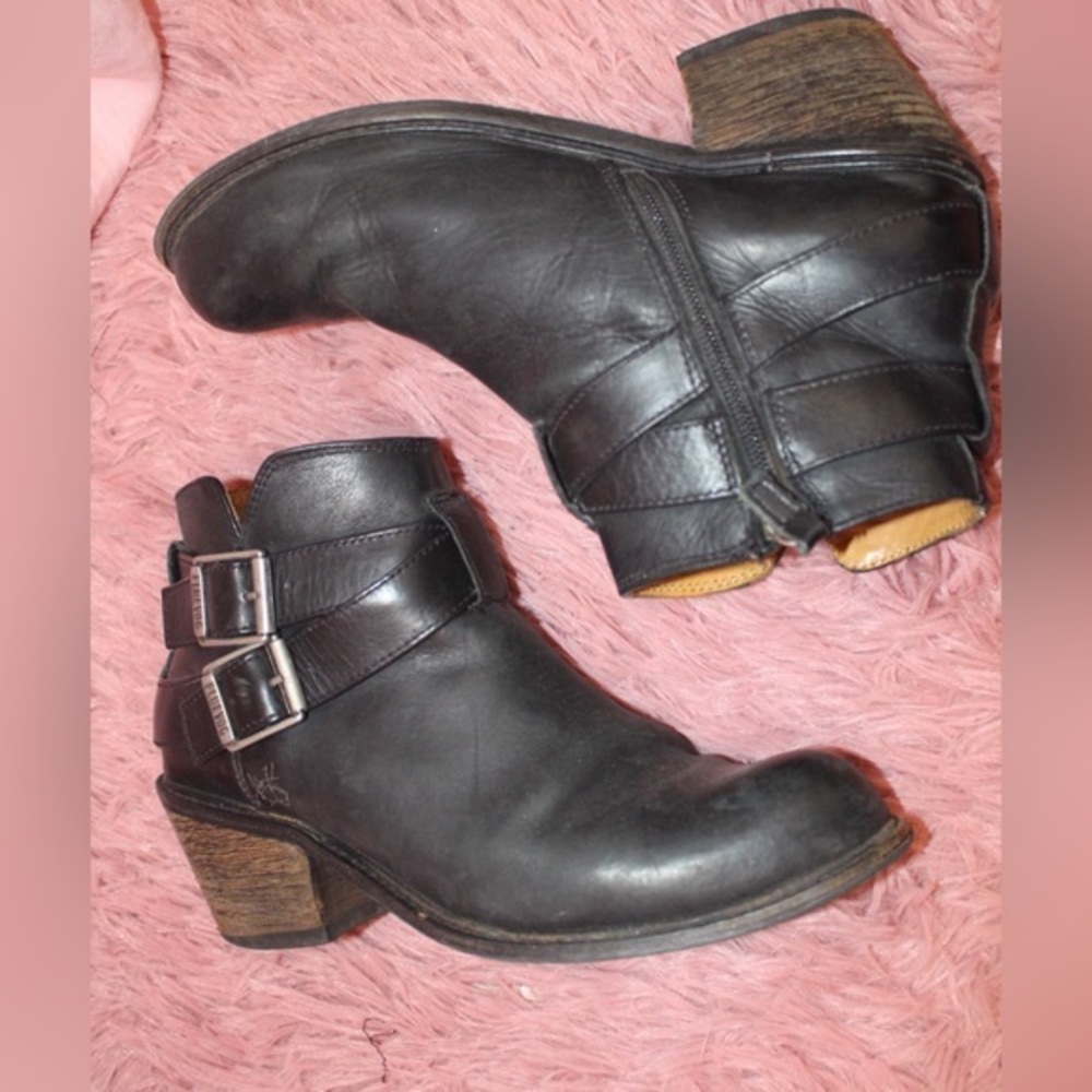 John Fluevog Alana Black Boots 9